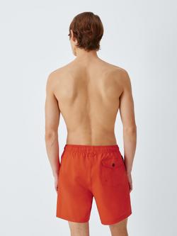 John Lewis Classic Seersucker Swim Shorts, Red Clay - view 2, Red Clay