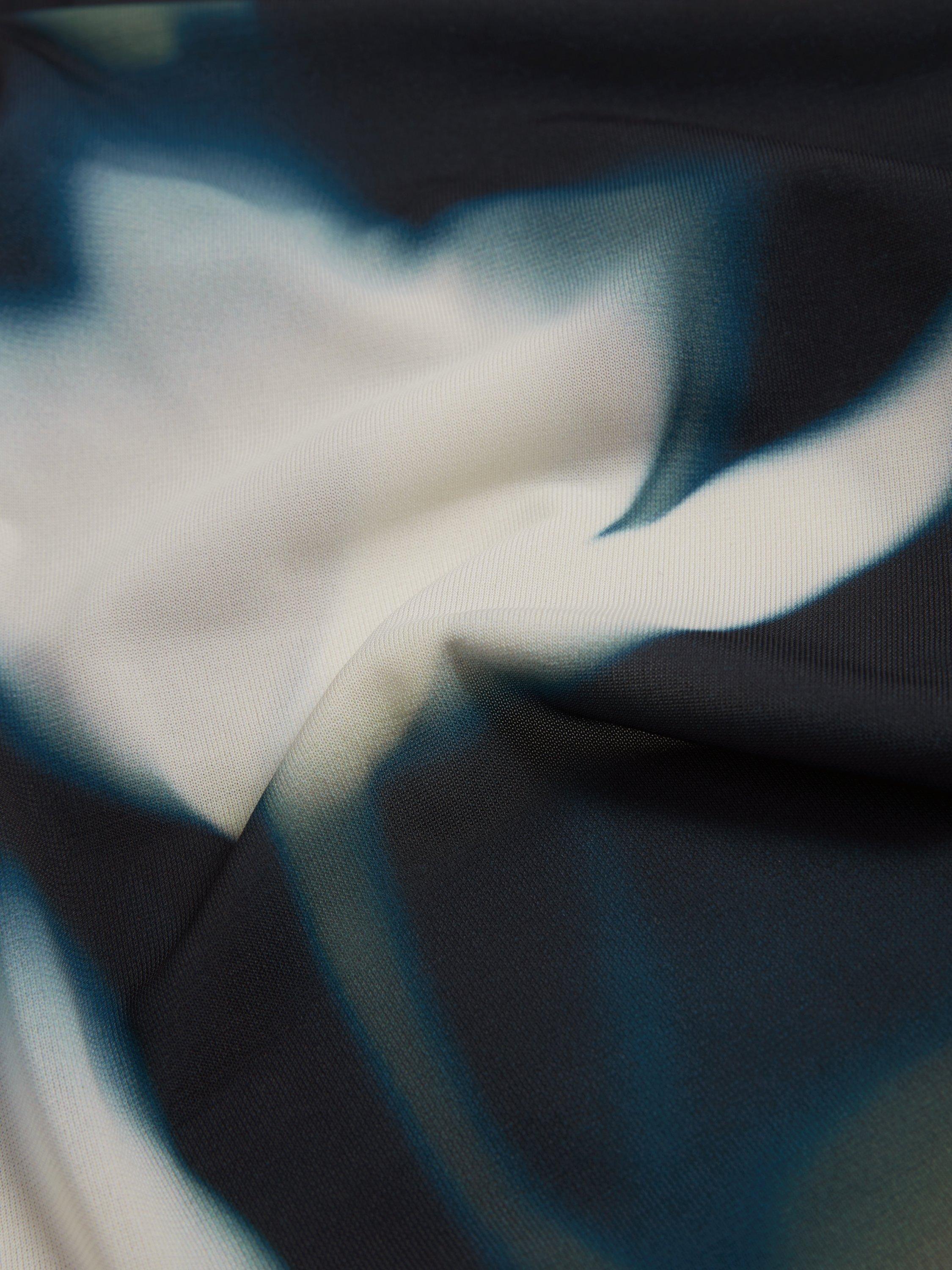 Product image 5 of 7, which shows Ted Baker Talhaaa Floral Print Midi Wrap Dress, Blue Multi, 8