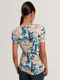 Ted Baker Selley Floral T-Shirt, Cream - view 2, Cream