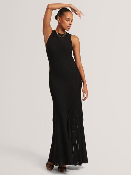Ted Baker Casandr Stitch Bodycon Midi Dress, Black, Black