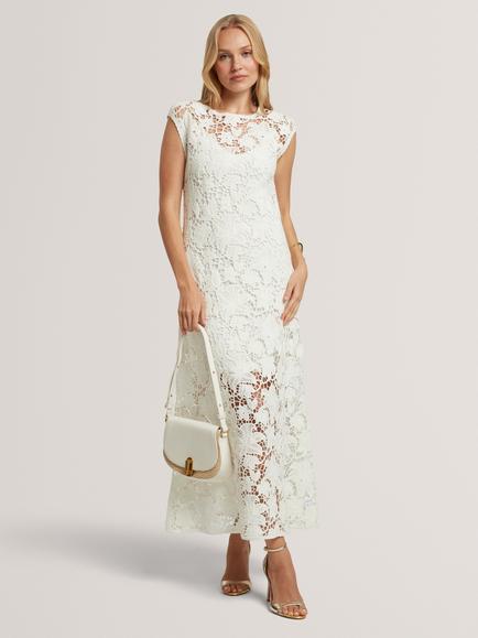 Ted Baker Zinha Knit Midi Dress, White, White