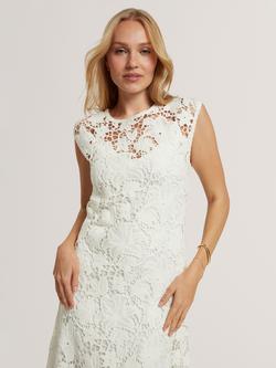 Ted Baker Zinha Knit Midi Dress, White - view 2, White