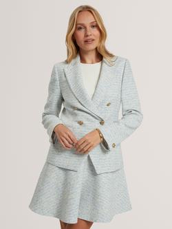 Ted Baker Acadie Double Breasted Blazer, Light Blue, Light Blue