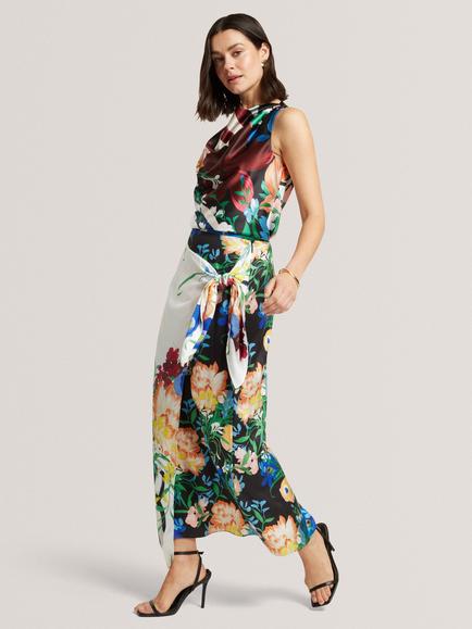 Ted Baker Allmia Floral Midi Skirt containing LENZING™ ECOVERO™ Viscose, Multi, Multi