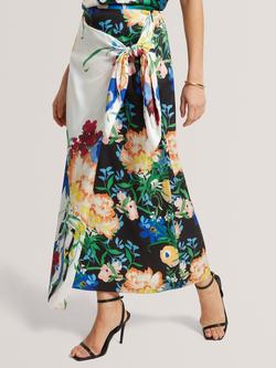 Ted Baker Allmia Floral Midi Skirt containing LENZING™ ECOVERO™ Viscose, Multi - view 2, Multi