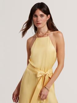 Ted Baker Innzie Belted Jumpsuit containing LENZING™ ECOVERO™ Viscose, Light Yellow - view 2, Light Yellow
