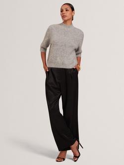 Ted Baker Antata Short Sleeve Alpaca Blend Knit Jumper, Grey