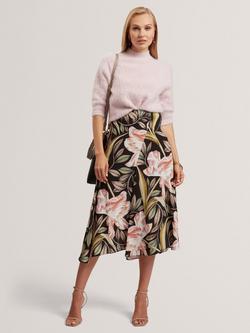 Ted Baker Antata Short Sleeve Alpaca Blend Knit Jumper, Pink