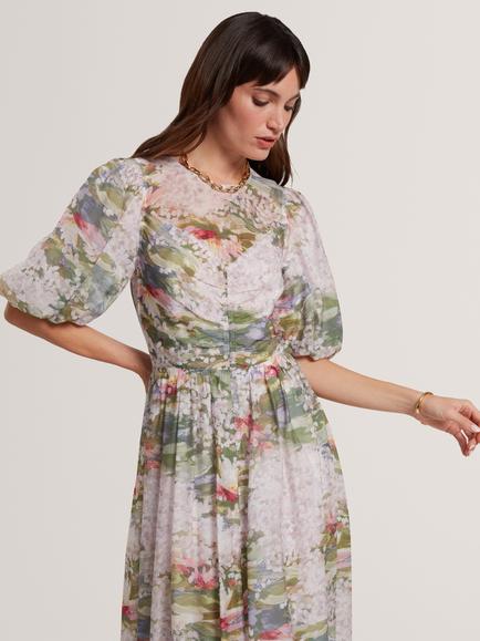 Ted Baker Jonora Floral Midi Dress, Multi - view 2, Multi