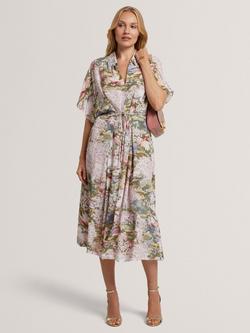 Ted Baker Zarlah Floral Shirt Midi Dress, Multi, Multi