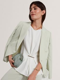 Ted Baker Alayra Draped Bar Detail Top, White - view 2, White