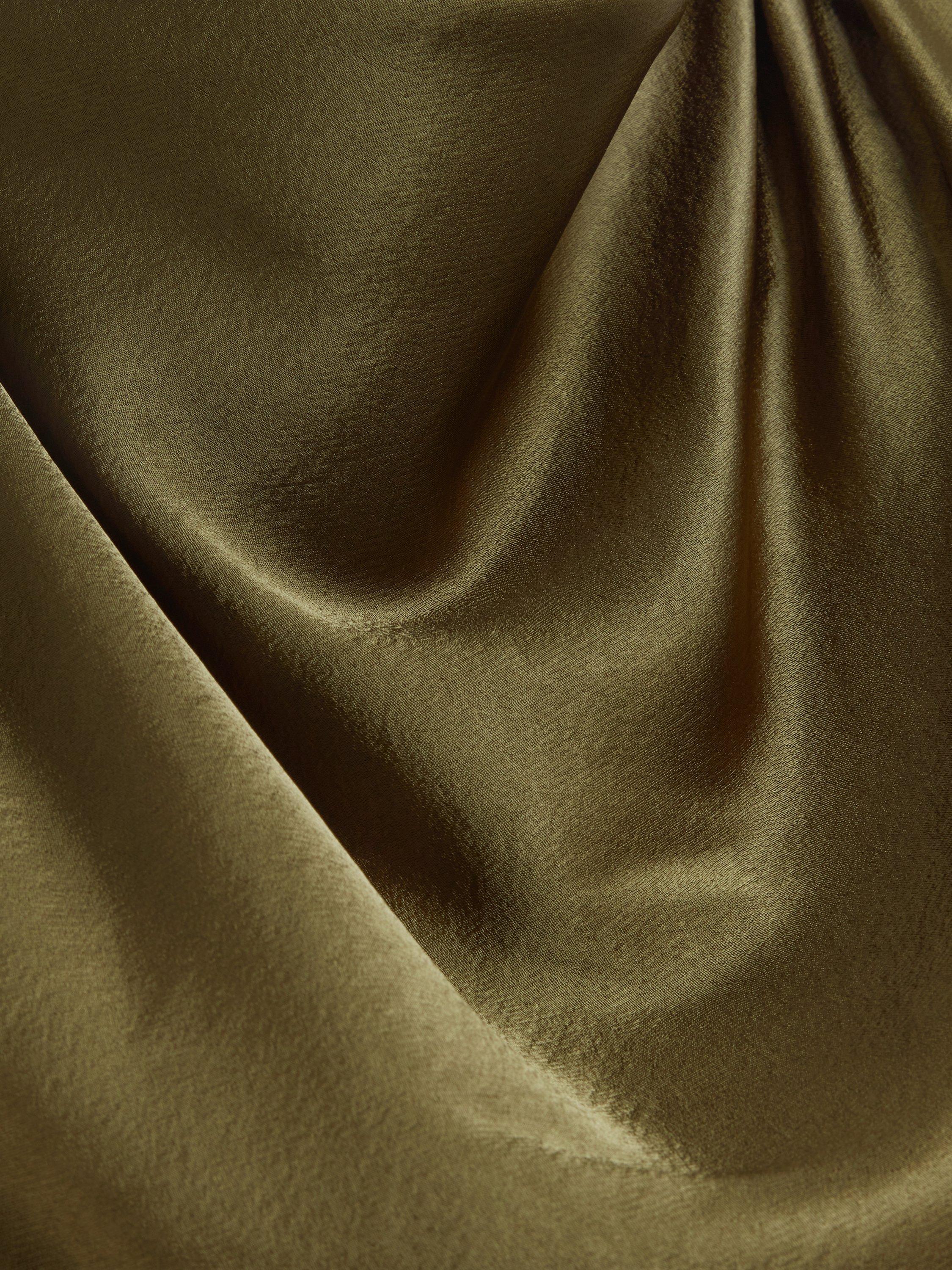 Product image 5 of 7, which shows Ted Baker Zepha Drape Neck Top, Khaki, 8