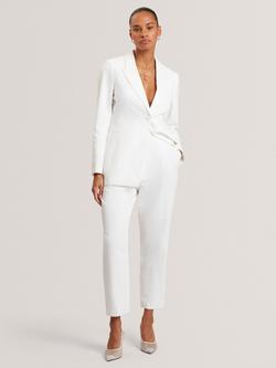 Ted Baker Musub High Rise Linen Blend Trousers, White, White
