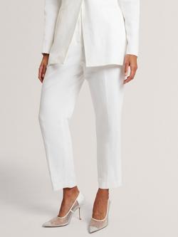 Ted Baker Musub High Rise Linen Blend Trousers, White - view 2, White