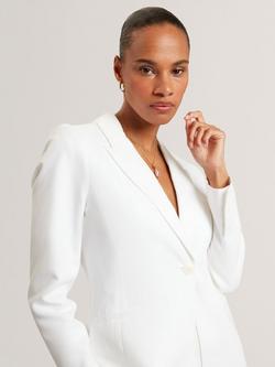Ted Baker Musub Tailored Linen Blend Jacket, White - view 2, White