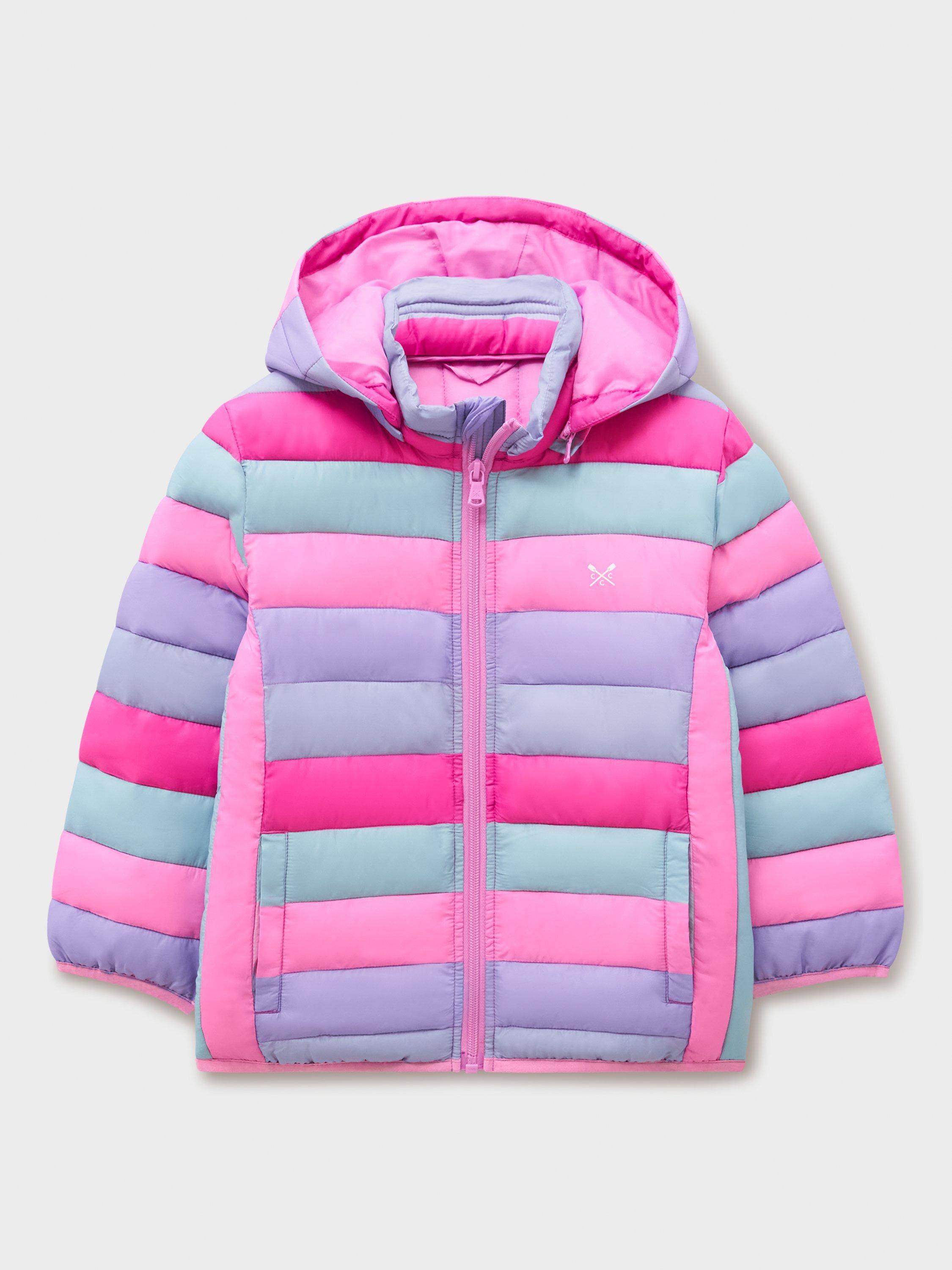 Product image 1 of 3, which shows Crew Clothing Kids' Puffer Jacket, Multi, 8-9 years
