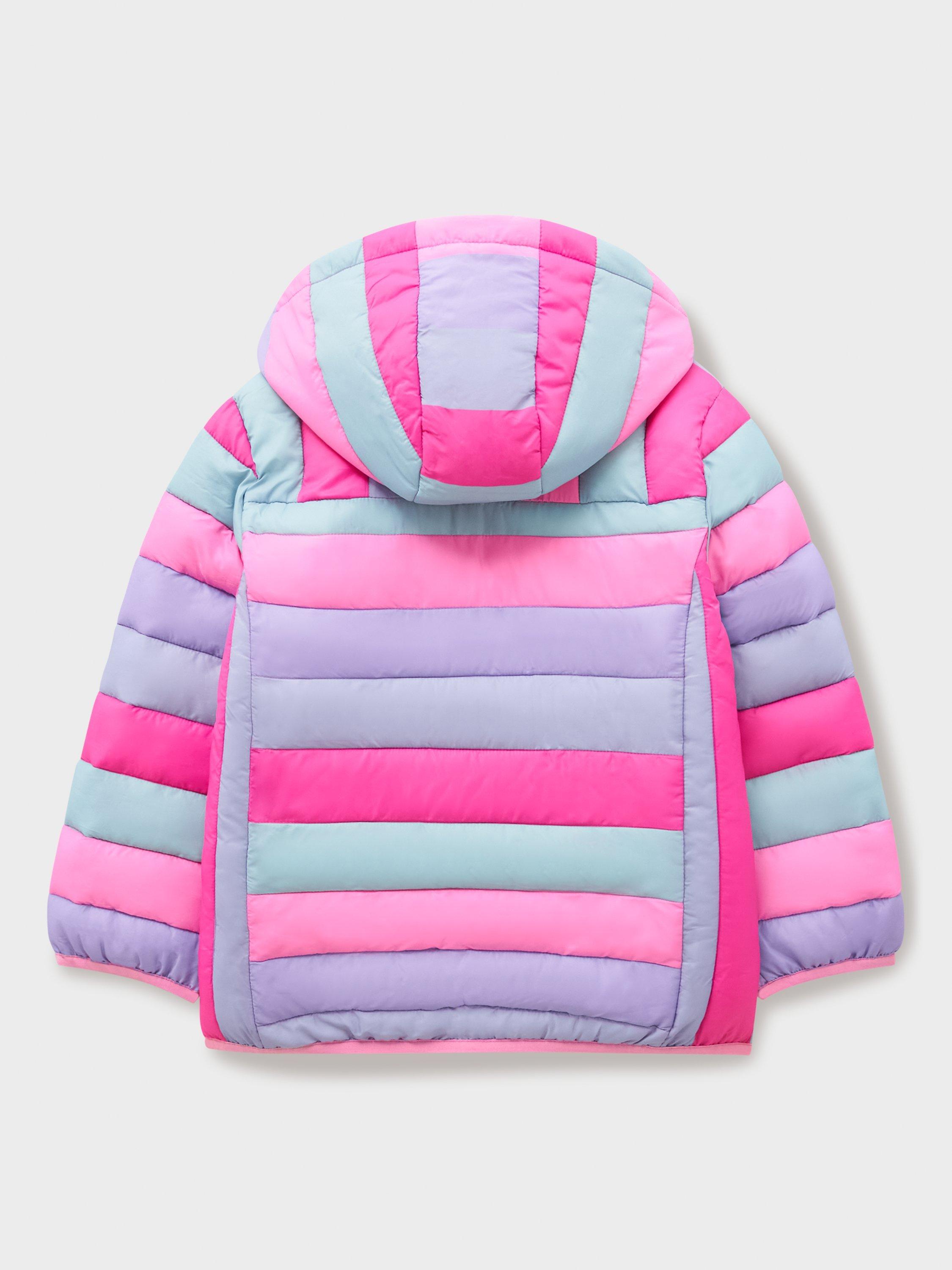 Product image 2 of 3, which shows Crew Clothing Kids' Puffer Jacket, Multi, 8-9 years