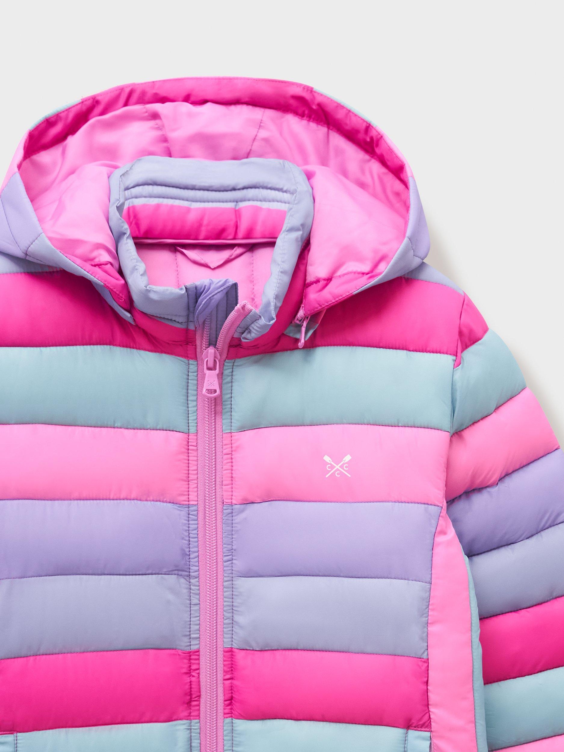 Product image 3 of 3, which shows Crew Clothing Kids' Puffer Jacket, Multi, 8-9 years