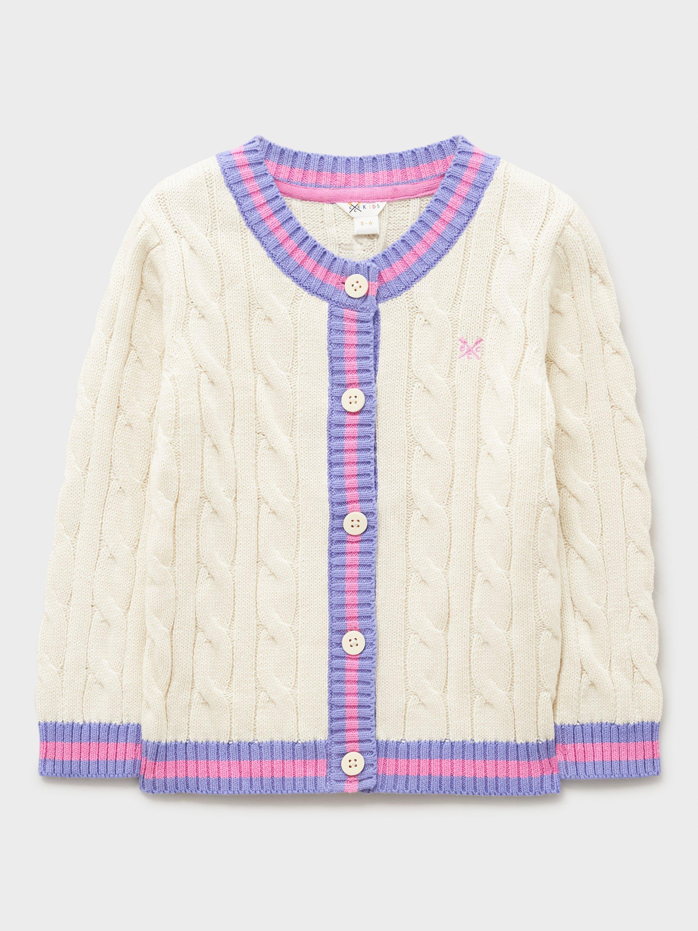 Crew Clothing Kids' Cotton Crew Neck Cardigan