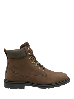 Loake Nevis Nubuck Leather Waterproof Derby Boots, Brown Oiled