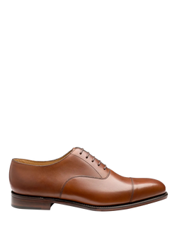 Loake Aldwych Leather Toecap Oxford Shoes, Mahogany