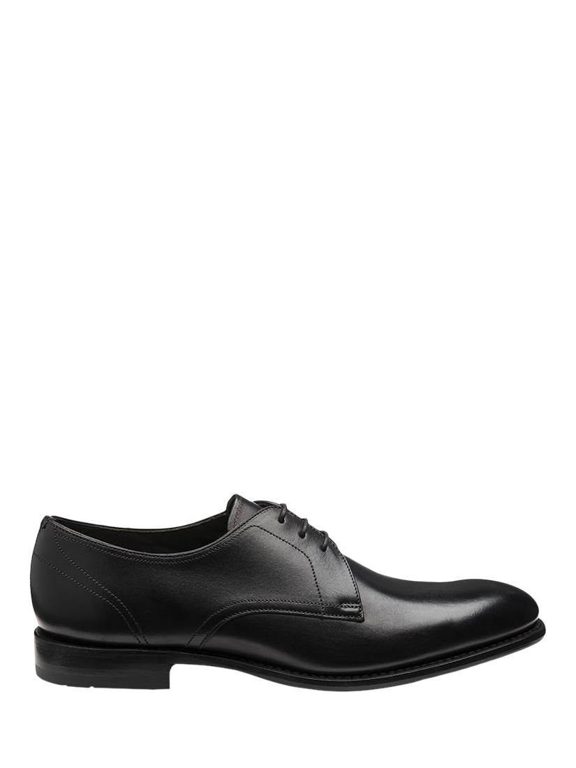Product image 1 of 3, which shows Loake Atherton Leather Derby Shoes, Black, 7