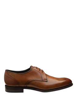 Loake Atherton Leather Derby Shoes, Tan, Tan