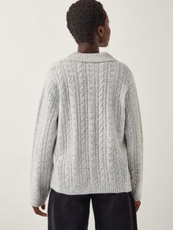 Monsoon Bria Bow V-Neck Cardigan - view 2, Grey