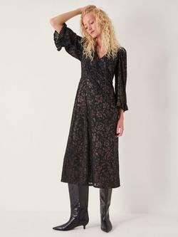 Monsoon Deyla Sparkle Midi Dress, Black, Black