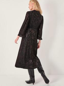 Monsoon Deyla Sparkle Midi Dress, Black - view 2, Black