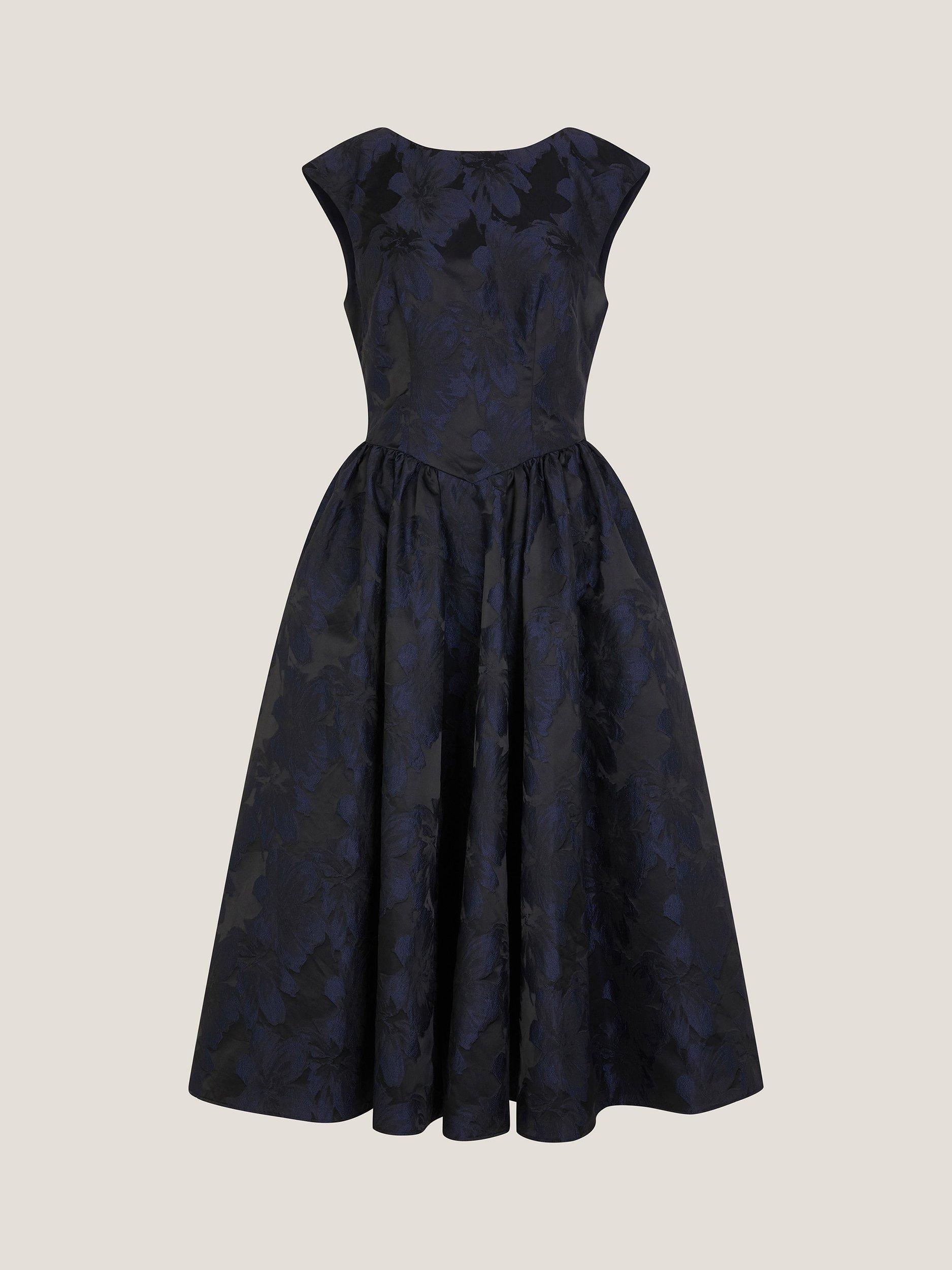 Monsoon Jayda Sleeveless Floral Jacquard Midi Dress