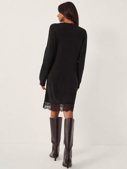 Monsoon Lou Lace Knit Dress - view 2, Black