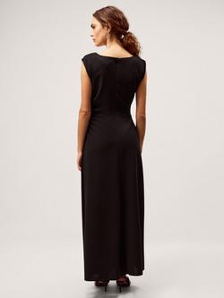 Monsoon Tansy Trim Maxi Dress, Black - view 2, Black