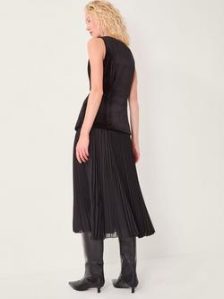 Monsoon Vanessa Sleeveless Velvet Dress, Black - view 2, Black