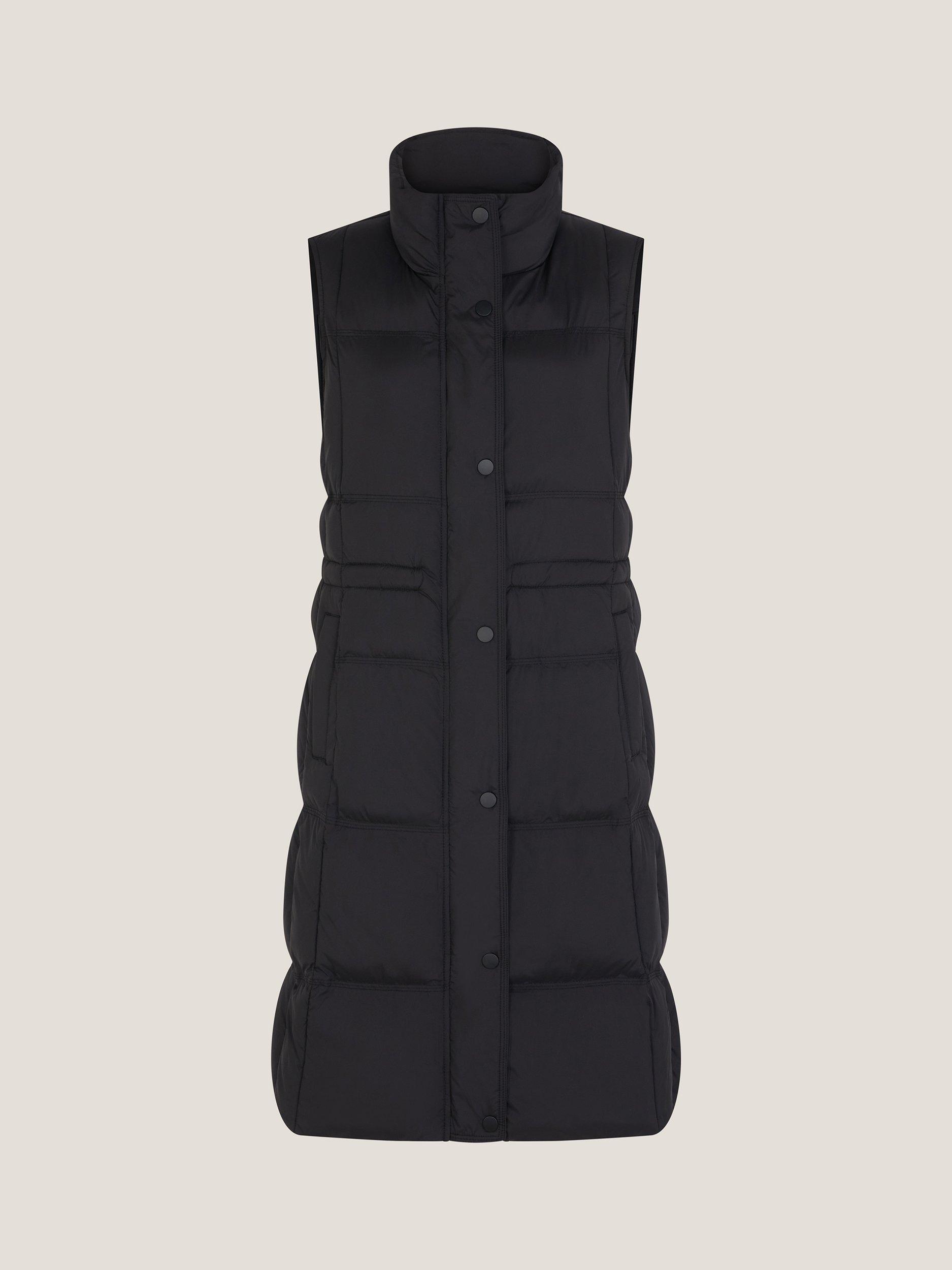 Product image 5 of 5, which shows Monsoon Nelly Long Padded Gilet, Black, S