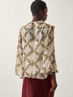 Monsoon Cheryl Floral Print Blouse - view 2, Ivory
