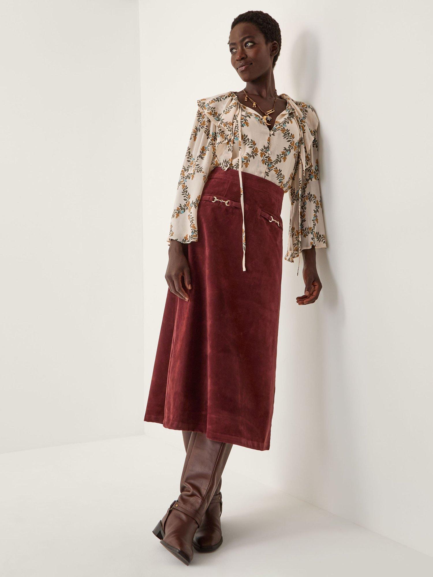 Product image 3 of 4, which shows Monsoon Cheryl Floral Print Blouse, Ivory, S