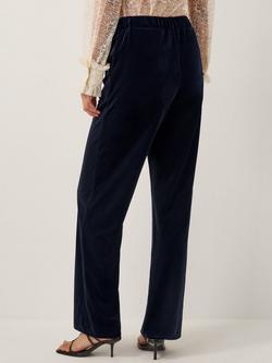 Monsoon Mila Velvet Trousers - view 2, Midnight