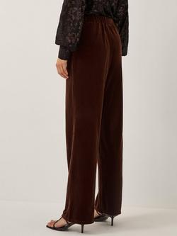 Monsoon Mila Velvet Trousers - view 2, Copper