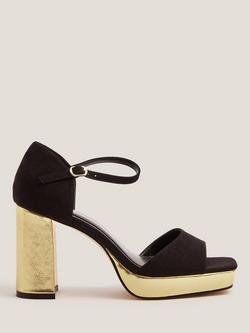 Monsoon Faith Open Toe Platform Heels, Black, Black