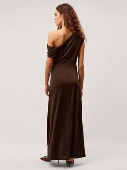 Monsoon Trina Maxi Dress, Chocolate - view 2, Chocolate