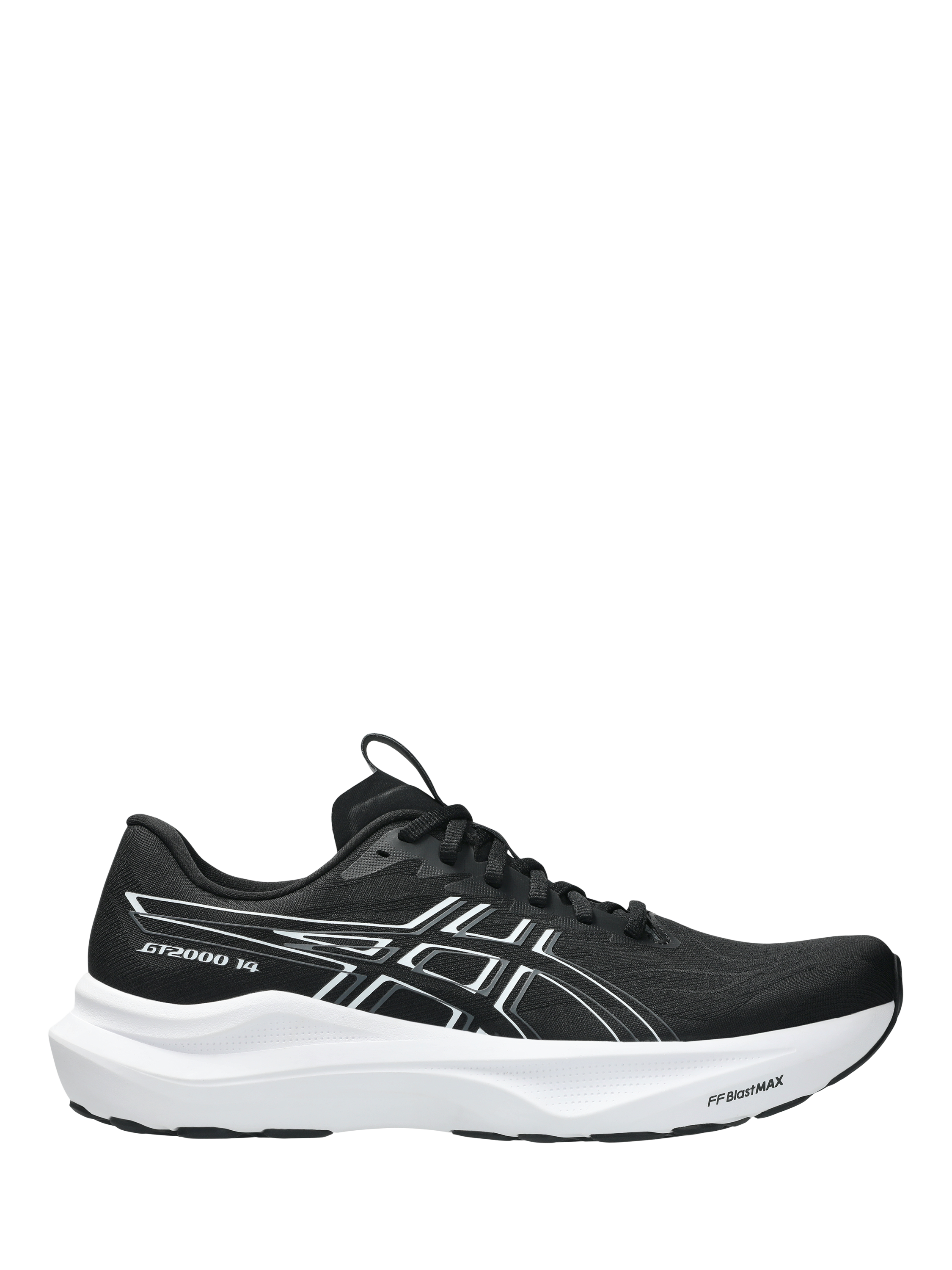 Product image 2 of 7, which shows ASICS Men's GT-2000 14 Running Shoes, Black/Multi, 7