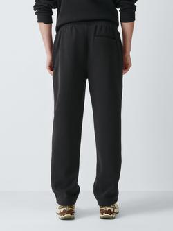 John Lewis Pique Cotton Blend Joggers, Black - view 2, Black