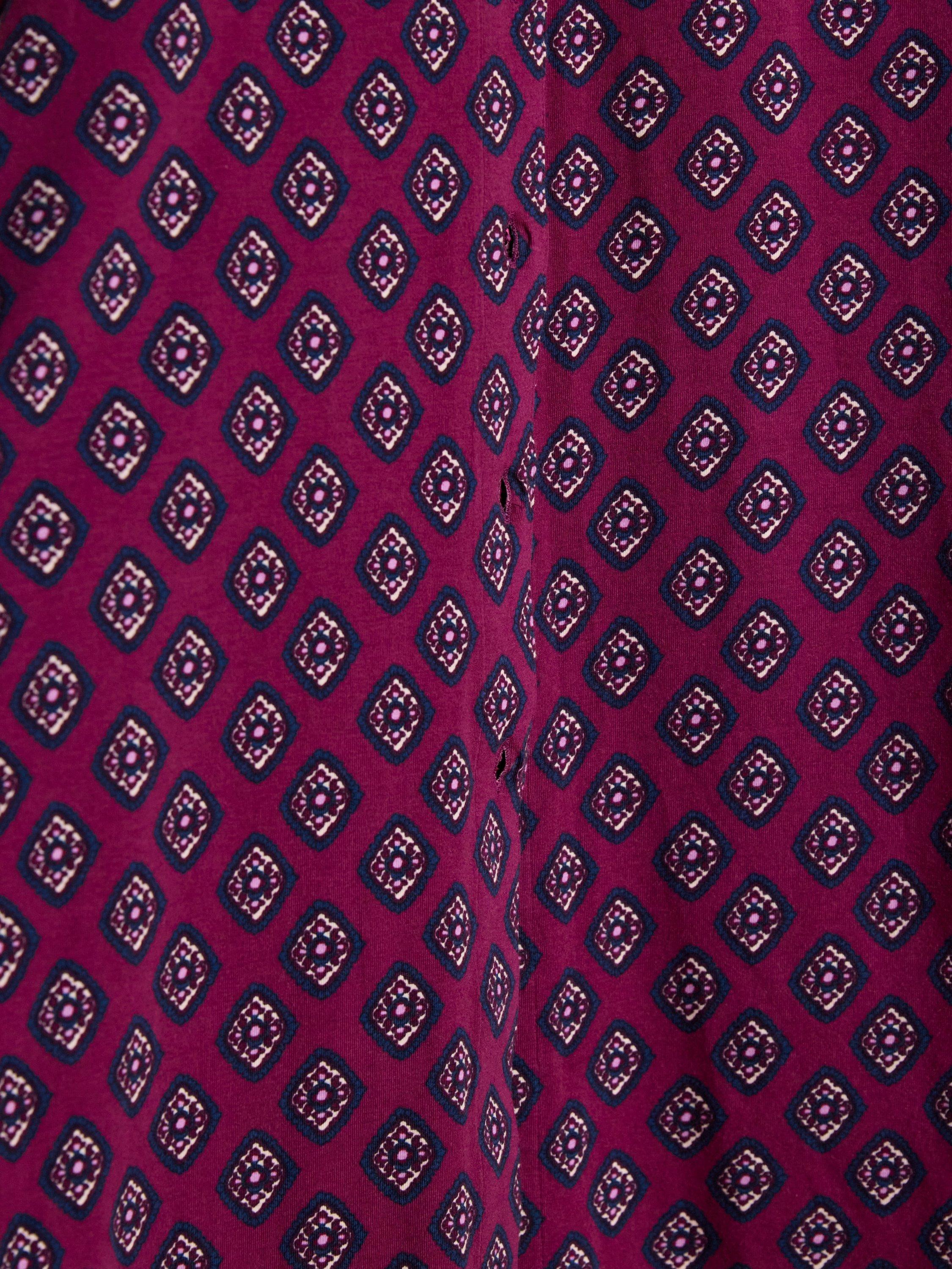 Product image 3 of 8, which shows Joules Geometric Jersey Shirt Dress, Multi, 8