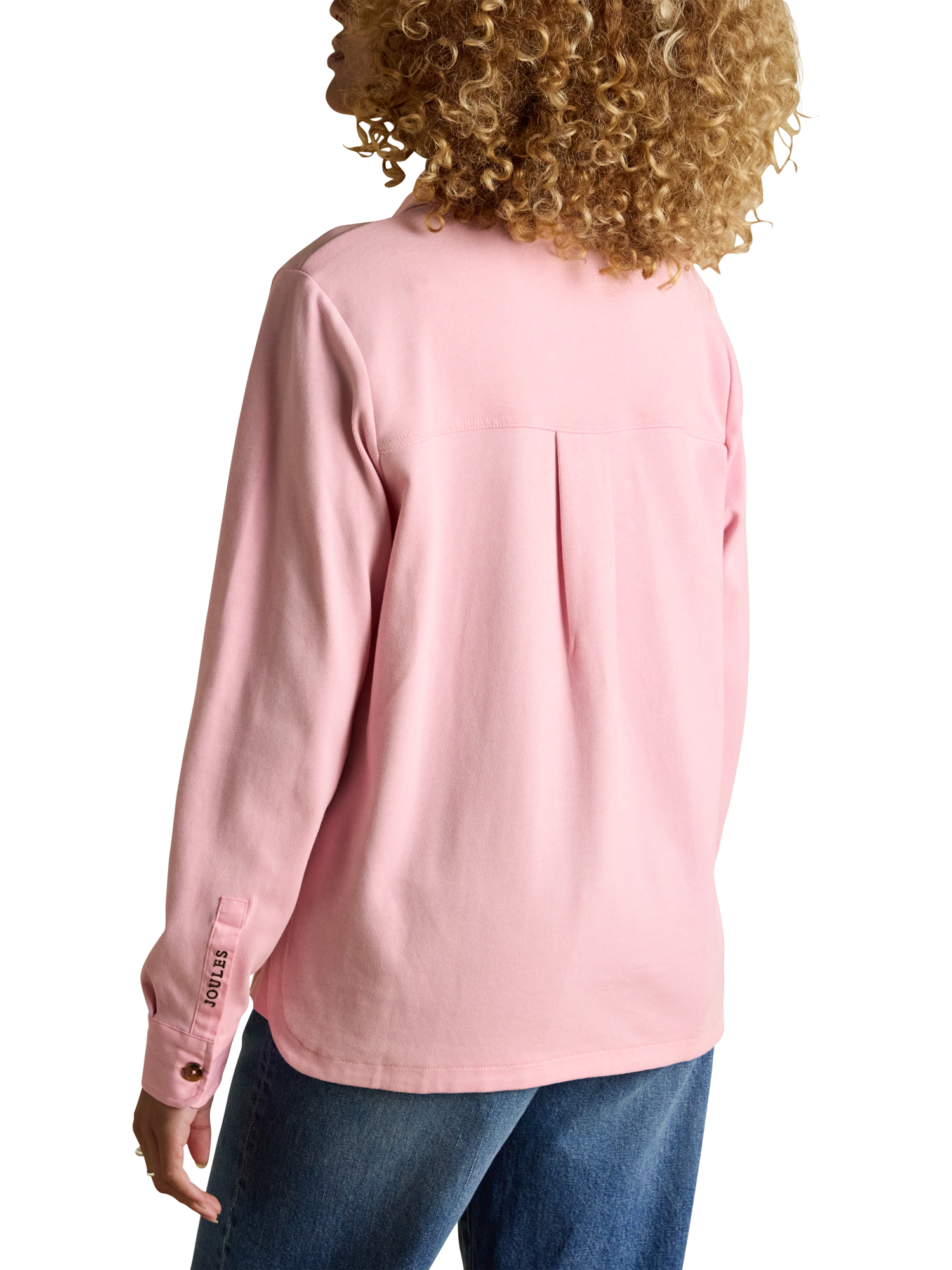Product image 2 of 10, which shows Joules Long Sleeve Jersey Deck Shirt, Pink, 6