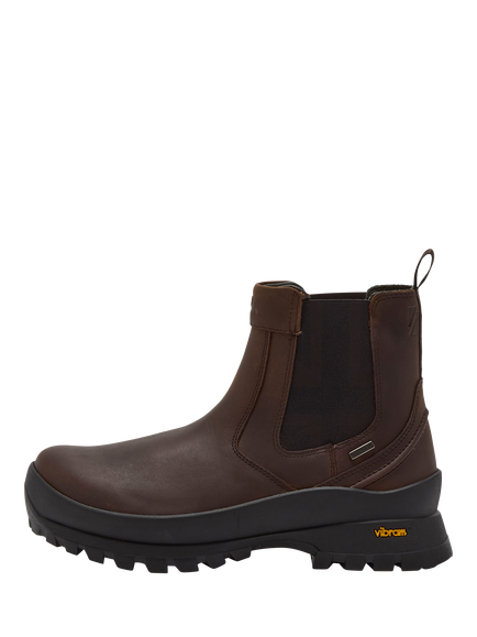 Chatham Cockley Leather Ankle Boots, Tan - view 2, Dark Brown