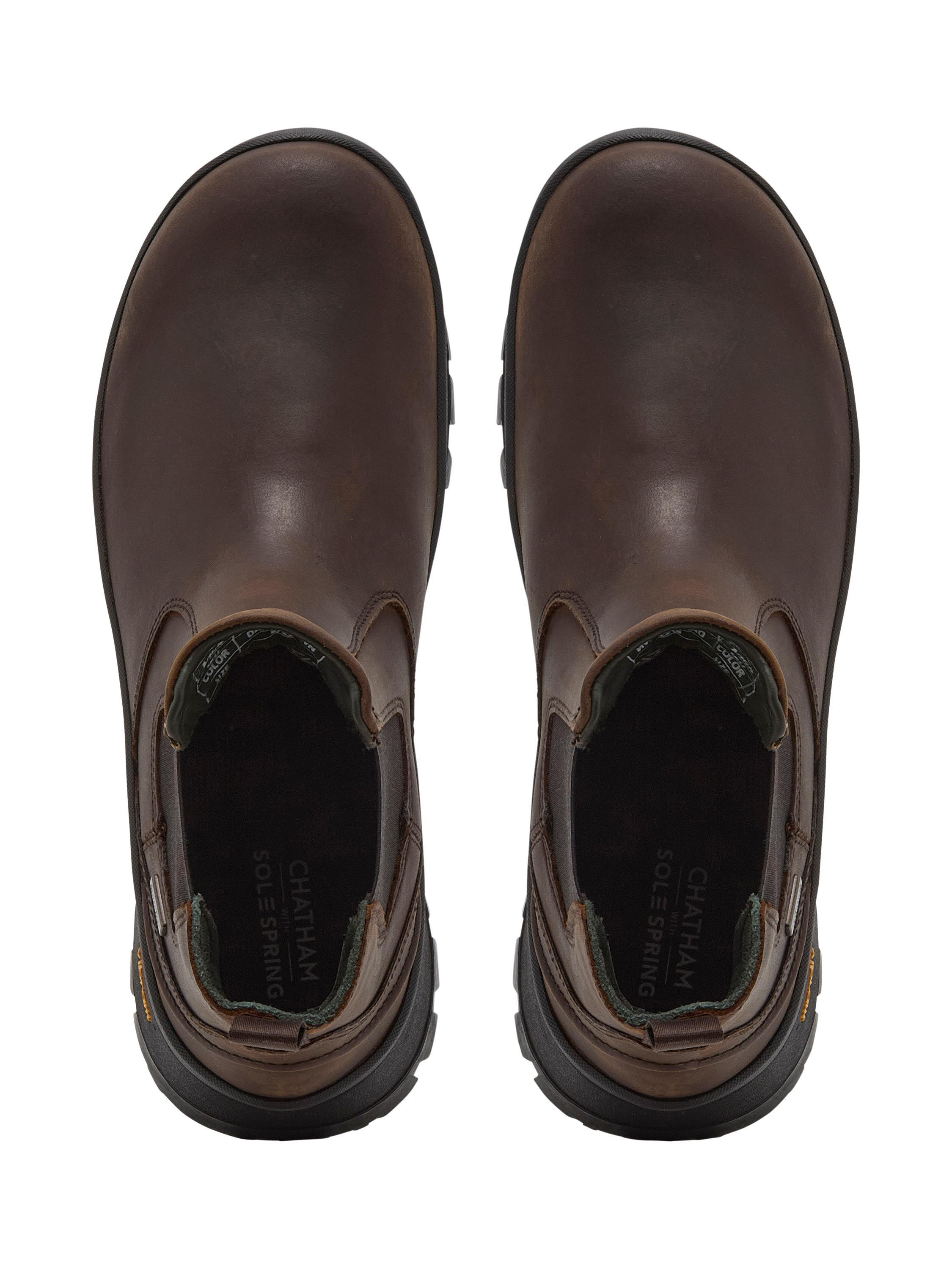 Product image 3 of 4, which shows Chatham Cockley Leather Ankle Boots, Dark Brown, 7