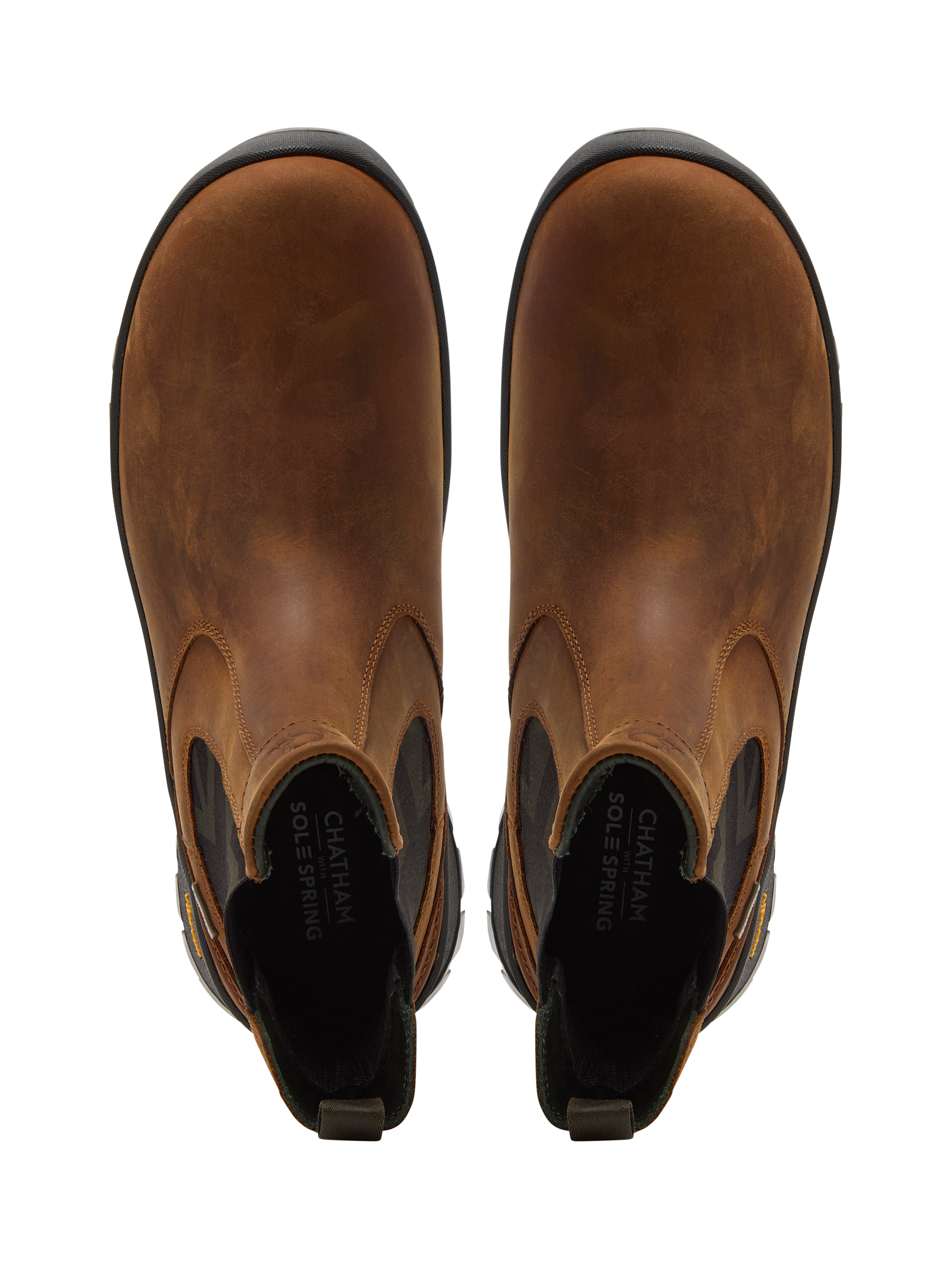 Product image 3 of 4, which shows Chatham Cockley Leather Ankle Boots, Tan, 7