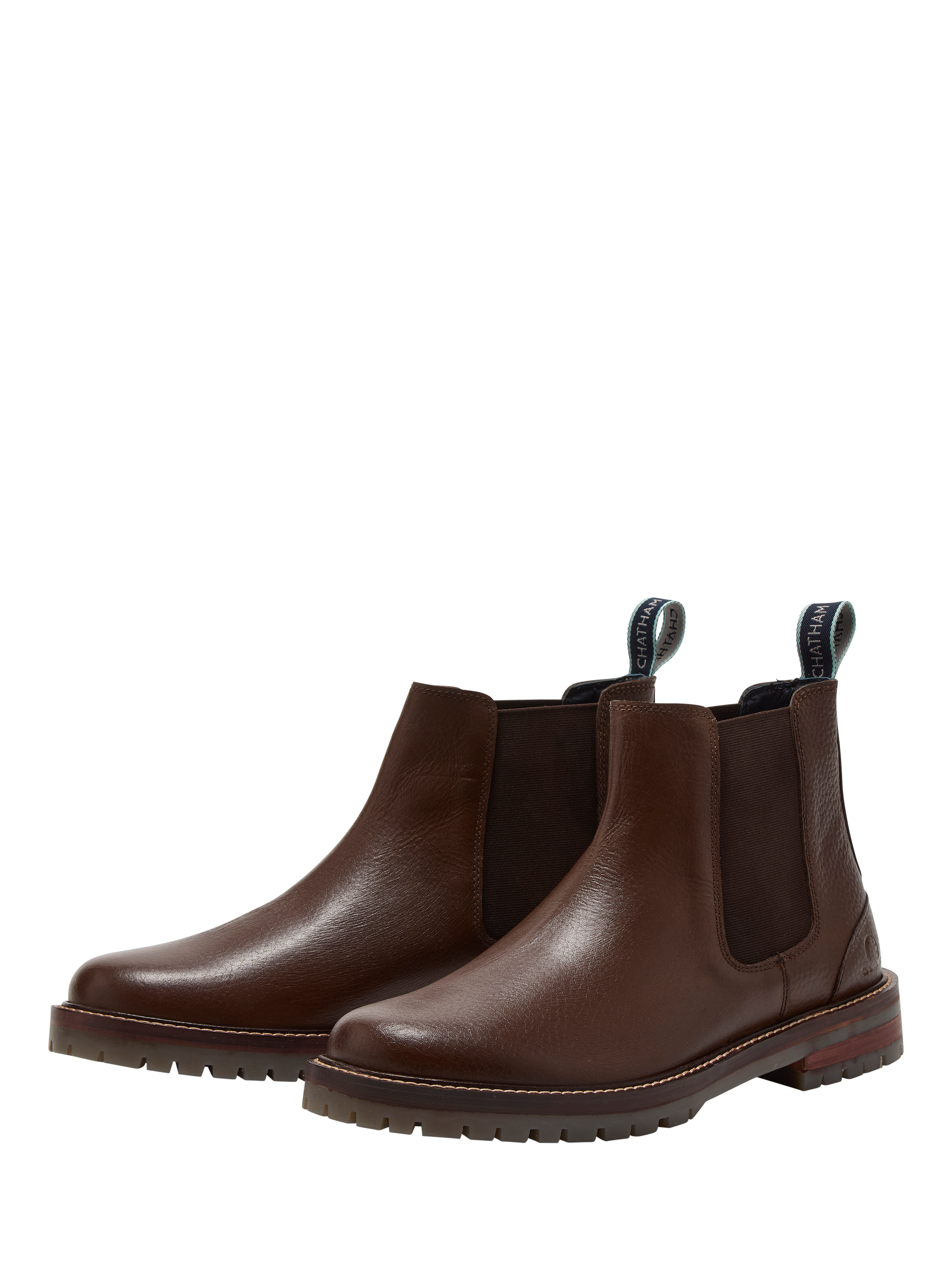 Product image 4 of 4, which shows Chatham Findhorn Leather Chelsea Boots, Brown, 7