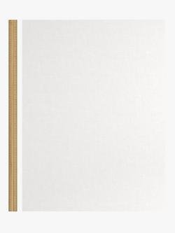 John Lewis Crosshatch Cotton Slub Slot Top/Hidden Tab Voile Panel, White - view 2, White
